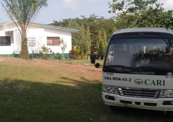 Front and side views of the CARI Administrative Building 