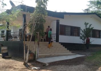 Front and side views of the CARI Administrative Building 