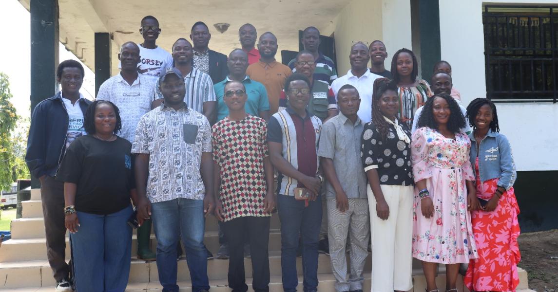 NTC participants, National Coordinator and IITA Regional Cassava Molecular Breeder who facilitated week two sesion at CARI.