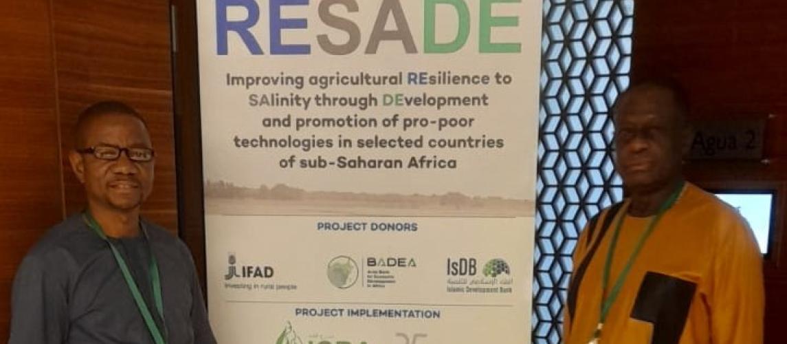 Dr. Arthur Bob Karnuah, Director General (R) with Dr. James S Dolo, National Coordinator, RESADE-CARI