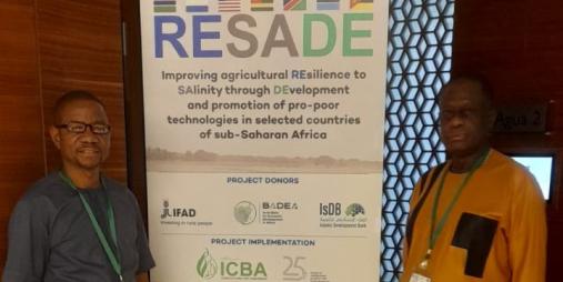 Dr. Arthur Bob Karnuah, Director General (R) with Dr. James S Dolo, National Coordinator, RESADE-CARI