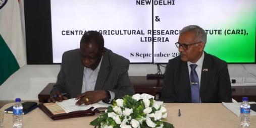 Dr. Arthur Bob Karnuah, Director General, signed on behalf of the Central Agricultural Research Institute